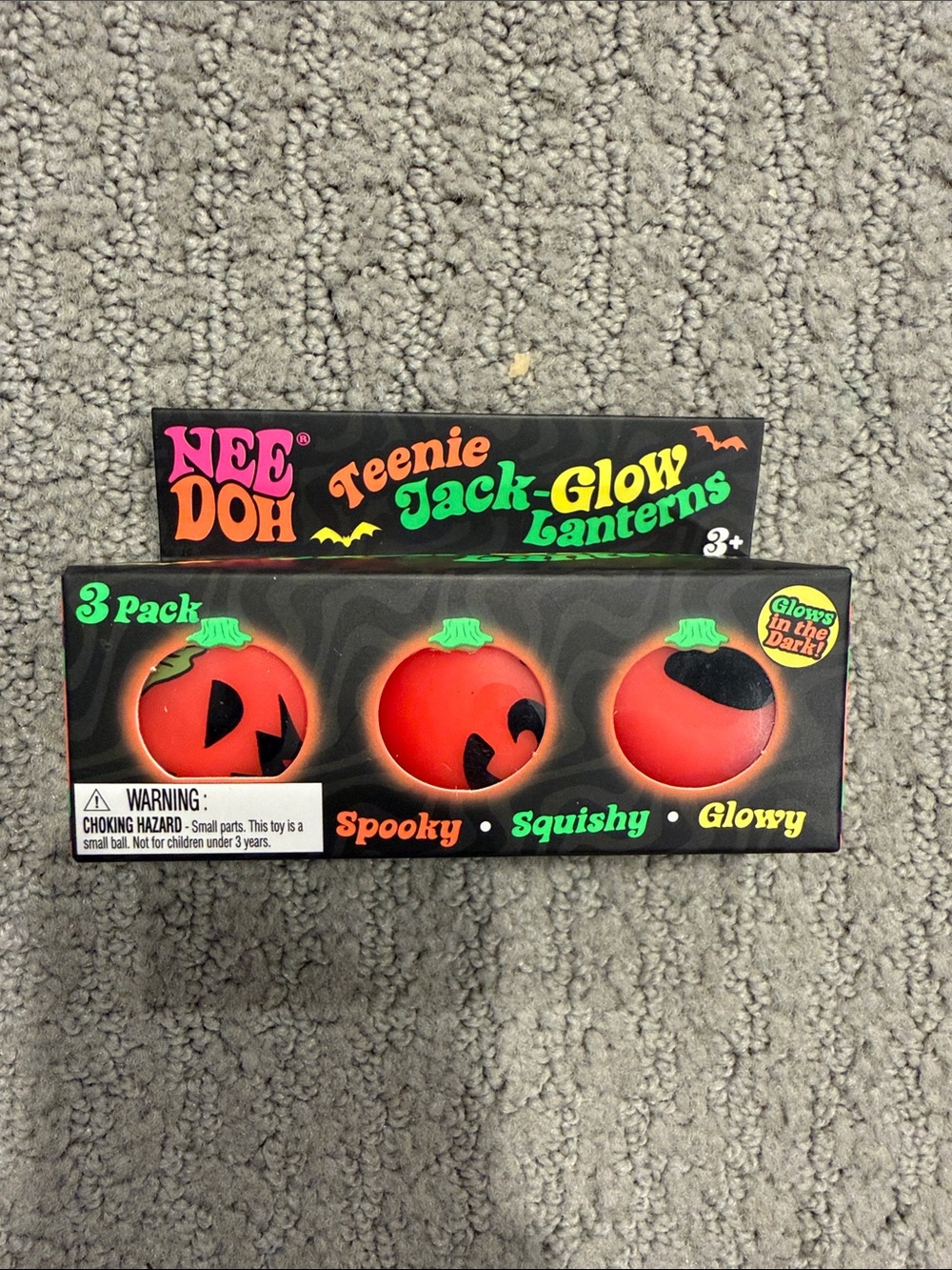 NWT Needoh Teenie Jack-Glow Lanterns 3-Pack